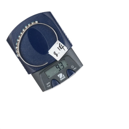 6.375" Lonasee Zuni Vintage sterling carved turquoise cuff bracelet - Estate Fresh Austin