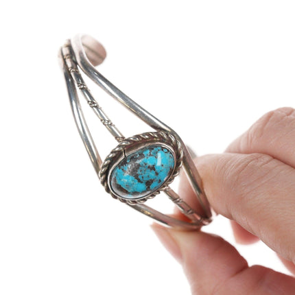 6 3/8" Navajo Sterling and turquoise bracelet - Estate Fresh Austin