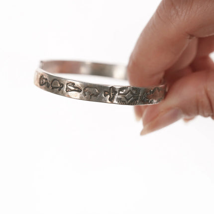 6.375" Vintage ARL Native American sterling silver cuff bracelet - Estate Fresh Austin