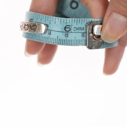 6.375" Vintage ARL Native American sterling silver cuff bracelet - Estate Fresh Austin