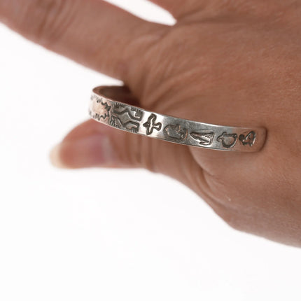 6.375" Vintage ARL Native American sterling silver cuff bracelet - Estate Fresh Austin