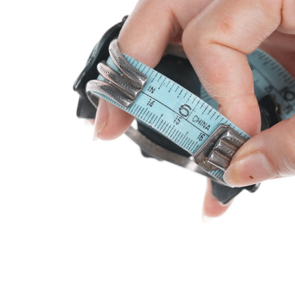 6.375" Vintage Native American silver cuff bracelet with 3 large turquoise - Estate Fresh Austin