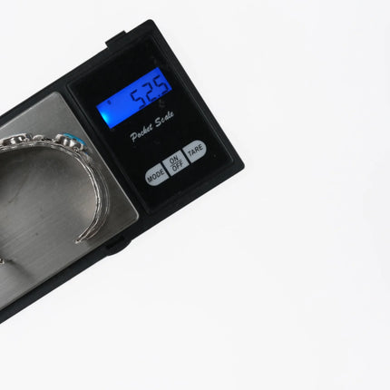 6.375" vintage Navajo silver and Turquoise cuff bracelet - Estate Fresh Austin