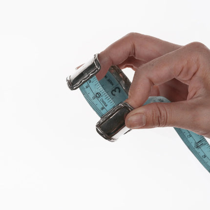 6.375" vintage Navajo silver and Turquoise cuff bracelet - Estate Fresh Austin