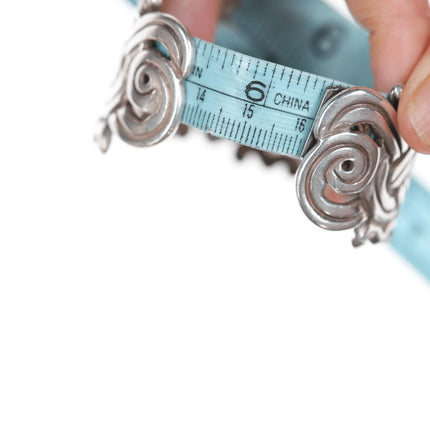 6.375" William Spratling Sterling Aztec style cuff bracelet - Estate Fresh Austin