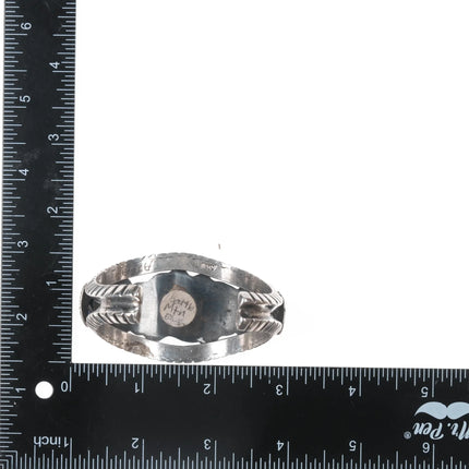 6.625" Battle Mountain Turquoise Navajo cuff bracelet Richard Henry Yazzie - Estate Fresh Austin