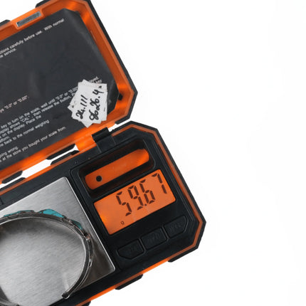 6.625" BL Vintage Native American silver row cuff bracelet with turquoise - Estate Fresh Austin