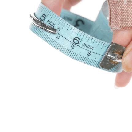 6.625" c1930's Zuni snake eye turquoise double row cuff bracelet - Estate Fresh Austin