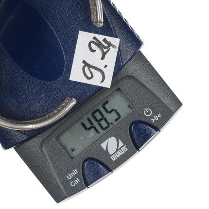 6.625" c1940's Native American silver high grade turquoise cuff bracelet - Estate Fresh Austin