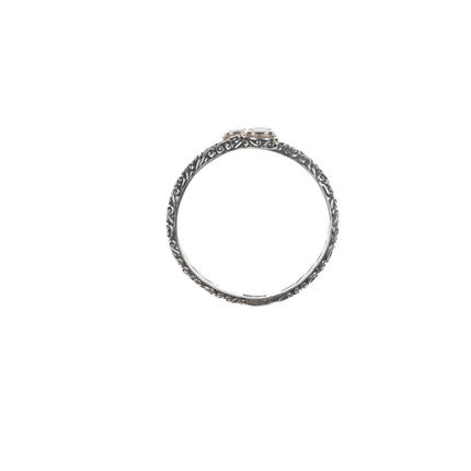 6.625" Effy Sterling/18k Topaz/Period clamper bangle bracelet - Estate Fresh Austin