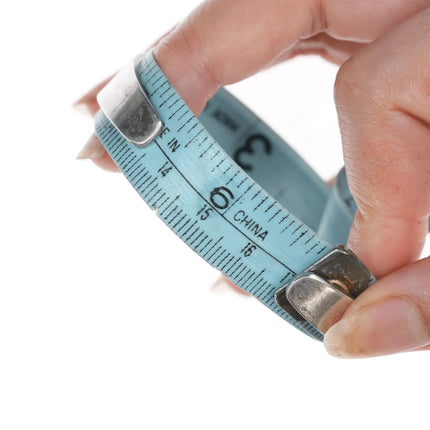 6.625" High Grade Turquoise Vintage Native American silver row cuff bracelet - Estate Fresh Austin