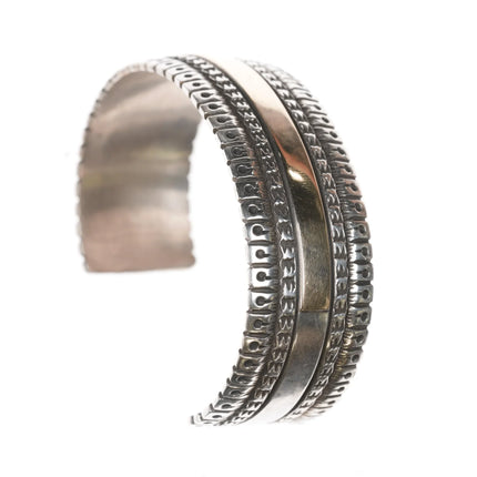 6.625" Ivan Howard Navajo 14k/Sterling cuff bracelet - Estate Fresh Austin