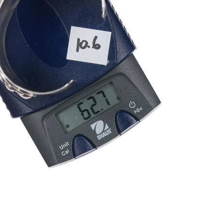 6.625" Jack Woolsey Agatized coral, fossil, jasper sterling cuff bracelet - Estate Fresh Austin