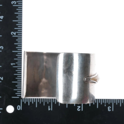 6.625" Jack Woolsey Agatized coral, fossil, jasper sterling cuff bracelet - Estate Fresh Austin