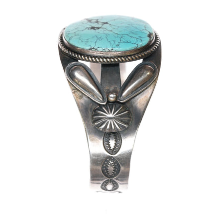 6 5/8" Kirk Smith Navajo sterling and turquoise cuff bracelet - Estate Fresh Austin