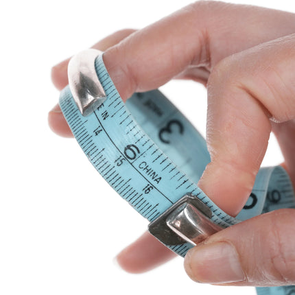 6.625" Leonard Nez Navajo Sterling Channel inlay cuff bracelet - Estate Fresh Austin