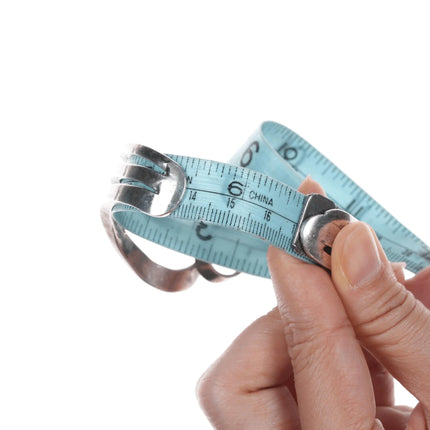 6.625" Michael Kirl Isleta Pueblo modernist sterling cuff bracelet - Estate Fresh Austin