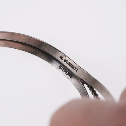 6.625" Navajo Sterling and turquoise bracelet - Estate Fresh Austin