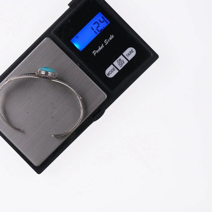 6.625" Navajo Sterling and turquoise bracelet - Estate Fresh Austin