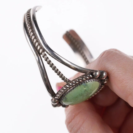 6.625" Navajo sterling and turquoise bracelet - Estate Fresh Austin