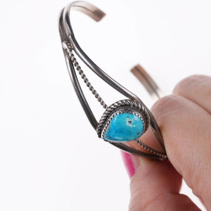 6.625" Navajo Sterling and turquoise bracelet - Estate Fresh Austin