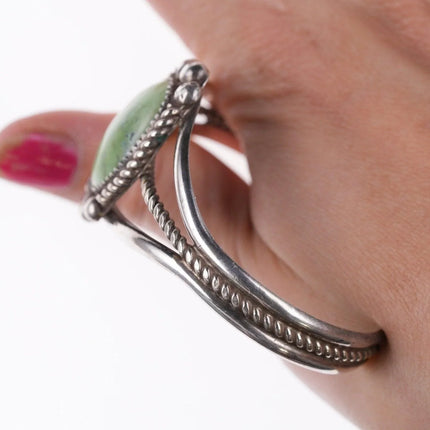 6.625" Navajo sterling and turquoise bracelet - Estate Fresh Austin