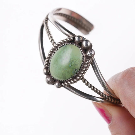 6.625" Navajo sterling and turquoise bracelet - Estate Fresh Austin
