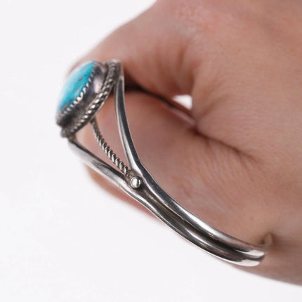 6.625" Navajo Sterling and turquoise bracelet - Estate Fresh Austin