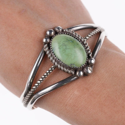 6.625" Navajo sterling and turquoise bracelet - Estate Fresh Austin