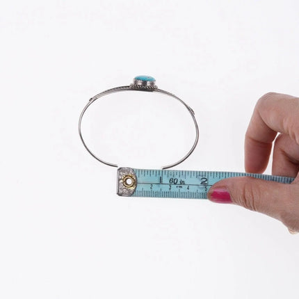 6.625" Navajo Sterling and turquoise bracelet - Estate Fresh Austin