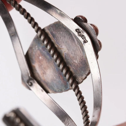 6.625" Navajo sterling and turquoise bracelet - Estate Fresh Austin