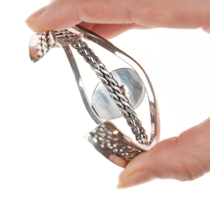 6.625" Purpurite Vintage Desert Rose Trading Southwestern sterling cuff bracelet - Estate Fresh Austin