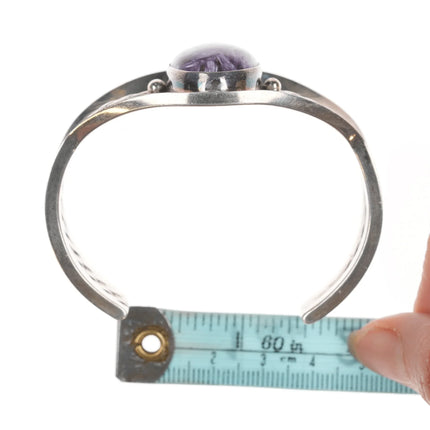 6.625" Purpurite Vintage Desert Rose Trading Southwestern sterling cuff bracelet - Estate Fresh Austin