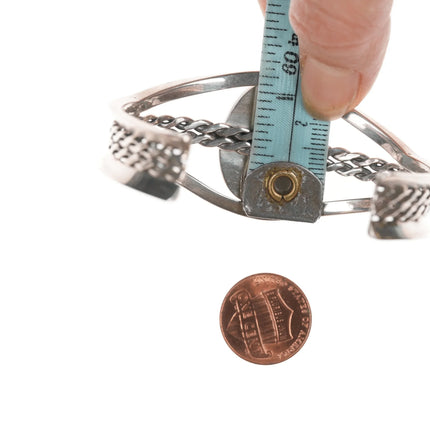 6.625" Purpurite Vintage Desert Rose Trading Southwestern sterling cuff bracelet - Estate Fresh Austin