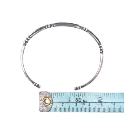 6.625" Retired James Avery Sterling Thatch Cuff bracelet - Estate Fresh Austin