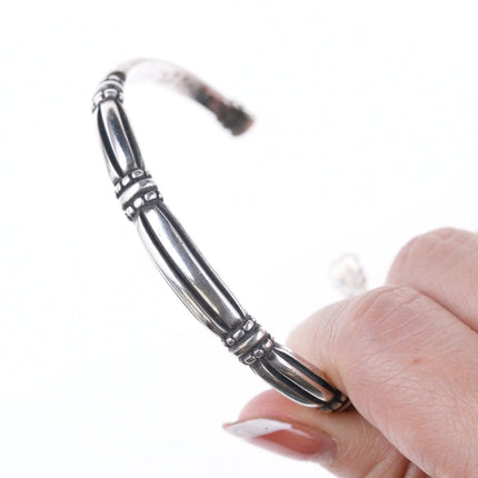6.625" Retired James Avery Sterling Thatch Cuff bracelet - Estate Fresh Austin