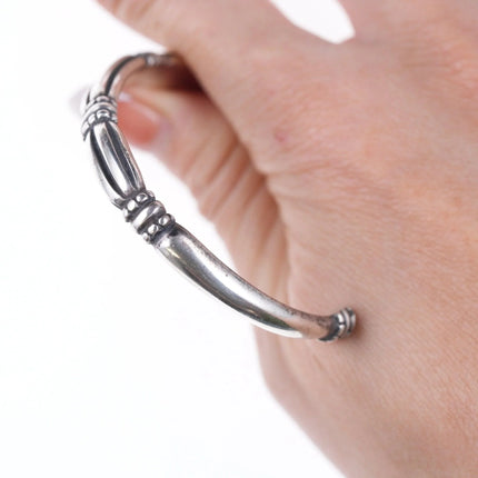 6.625" Retired James Avery Sterling Thatch Cuff bracelet - Estate Fresh Austin