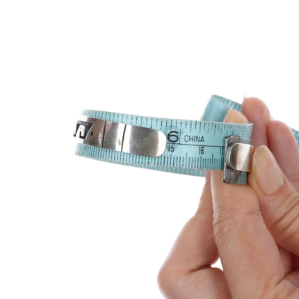 6.625" Robert Honyaktewa Hopi sterling cuff bracelet with overlay design - Estate Fresh Austin