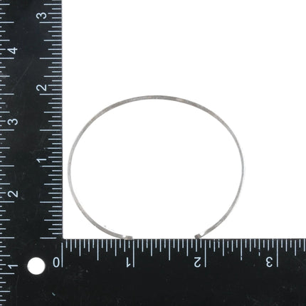 6.625" Robert Honyaktewa Hopi sterling cuff bracelet with overlay design - Estate Fresh Austin