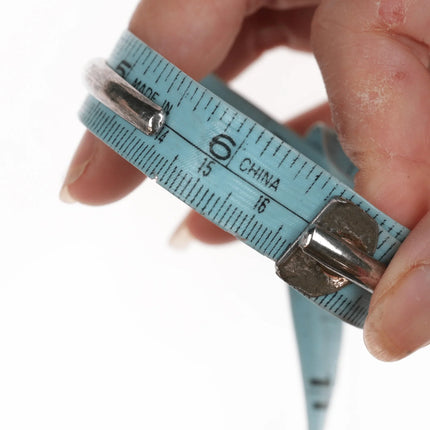 6.625" slim Navajo stamped silver cuff bracelet - Estate Fresh Austin