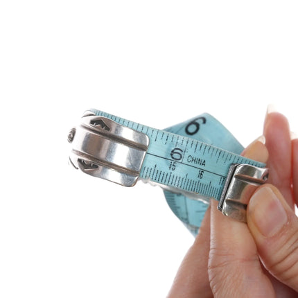 6.625" Sunshine Reeves Navajo Sterling turquoise row cuff bracelet - Estate Fresh Austin