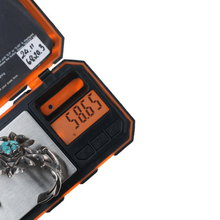 6.625" vintage Navajo cast silver and turquoise cuff bracelet - Estate Fresh Austin