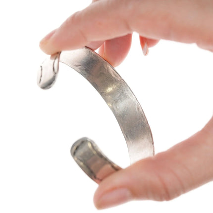 6.625" Vintage Navajo Silver turquoise and coral bracelet - Estate Fresh Austin