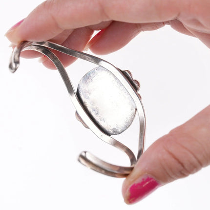 6.625" Vintage Navajo sterling and turquoise bracelet e - Estate Fresh Austin