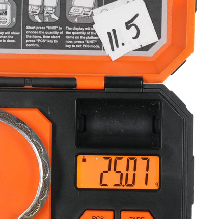 6.625" Vintage Navajo sterling carinated cuff bracelet with nice stampings - Estate Fresh Austin