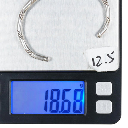 6.625" Vintage Navajo sterling cuff bracelet First American traders Gallup - Estate Fresh Austin