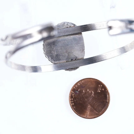 6.625" Vintage Navajo Sterling/Turquoise cuff bracelet - Estate Fresh Austin