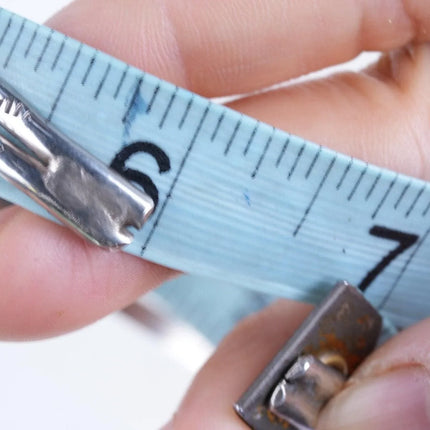 6.625" Vintage Navajo Sterling/Turquoise cuff bracelet - Estate Fresh Austin