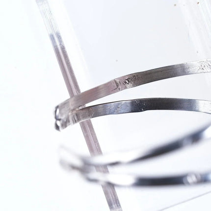 6.625" Vintage Navajo Sterling/Turquoise cuff bracelet - Estate Fresh Austin