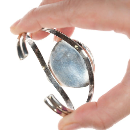 6.625" Vintage Sterling and turquoise bracelet - Estate Fresh Austin